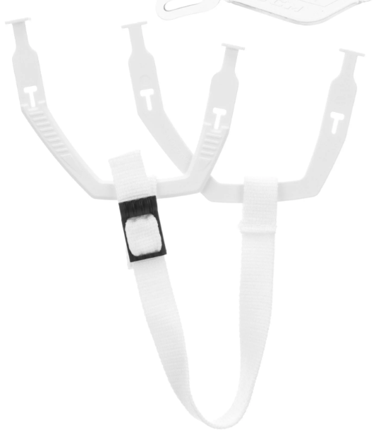 Courroies Oreilles et menton CCM Blanc