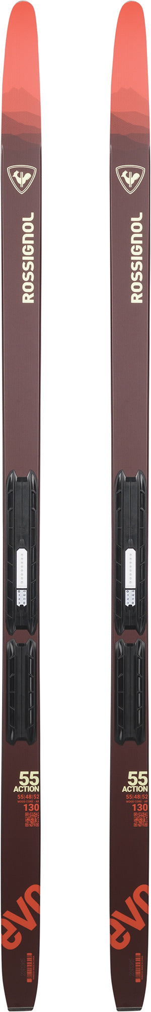 Skis Evo 55 Action Junior et Fixations Step-In