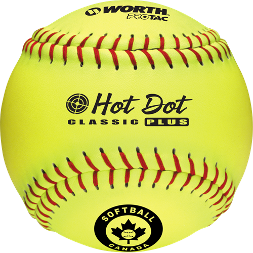 Balle Hot Dot - 12" Slo-Pitch - .52 Cor / 275 Lbs