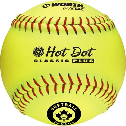 Balle Worth Sbc - Hot Dot - 11" Slo-Pitch - .52 Cor / 275 Lbs unité