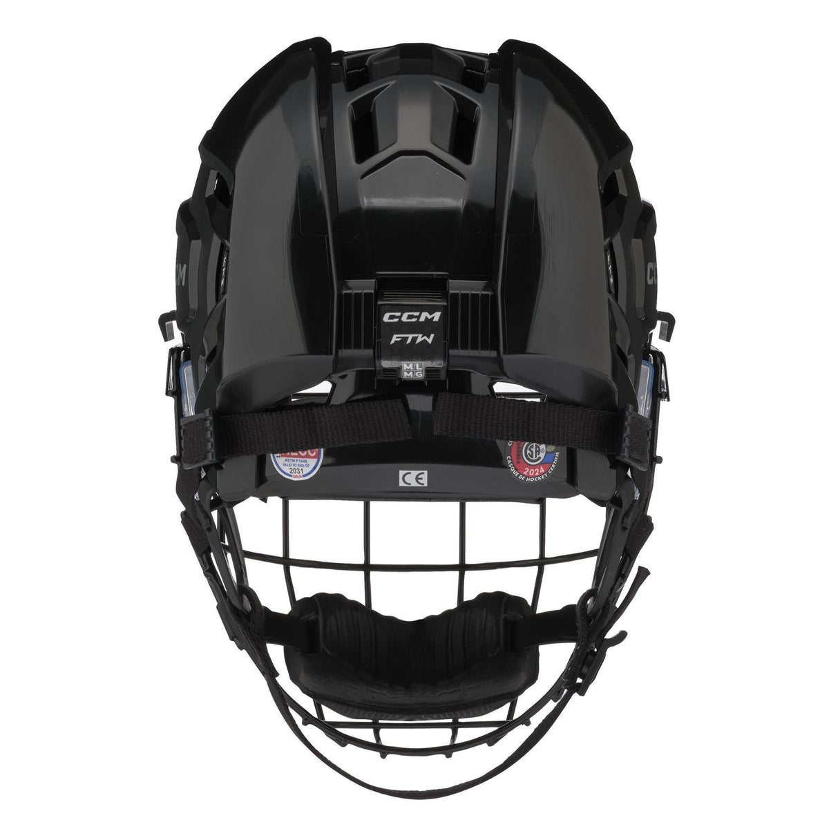 Casque FTW Combo Senior noir derriere