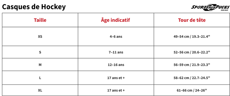 Guide des tailles