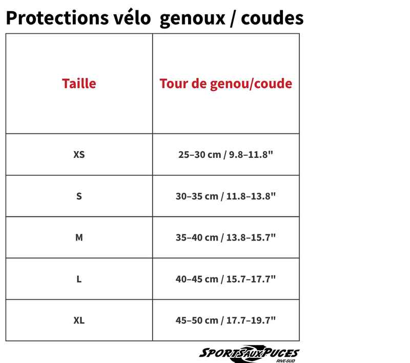Guide des tailles