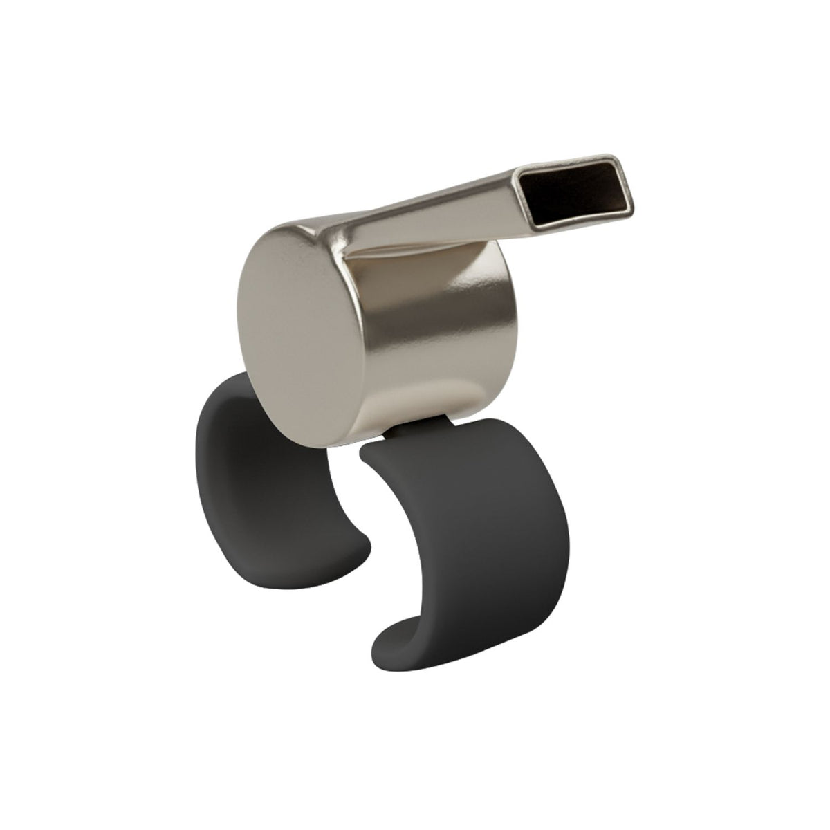 Sifflet Cuivre Plaqué Nickel Attache Doigts Ajustable